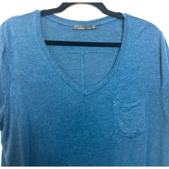 Prana Foundation Short Sleeve V-Neck Pocket Tee Size Large Soft Lightweight - Picture 5 of 6